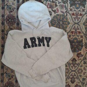 large vintage HANES army hoodie